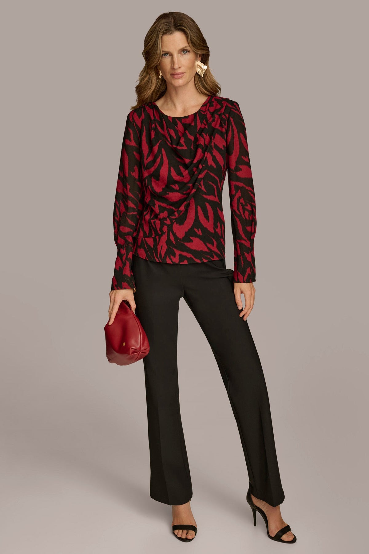 PRINT WIDE CUFF TOP