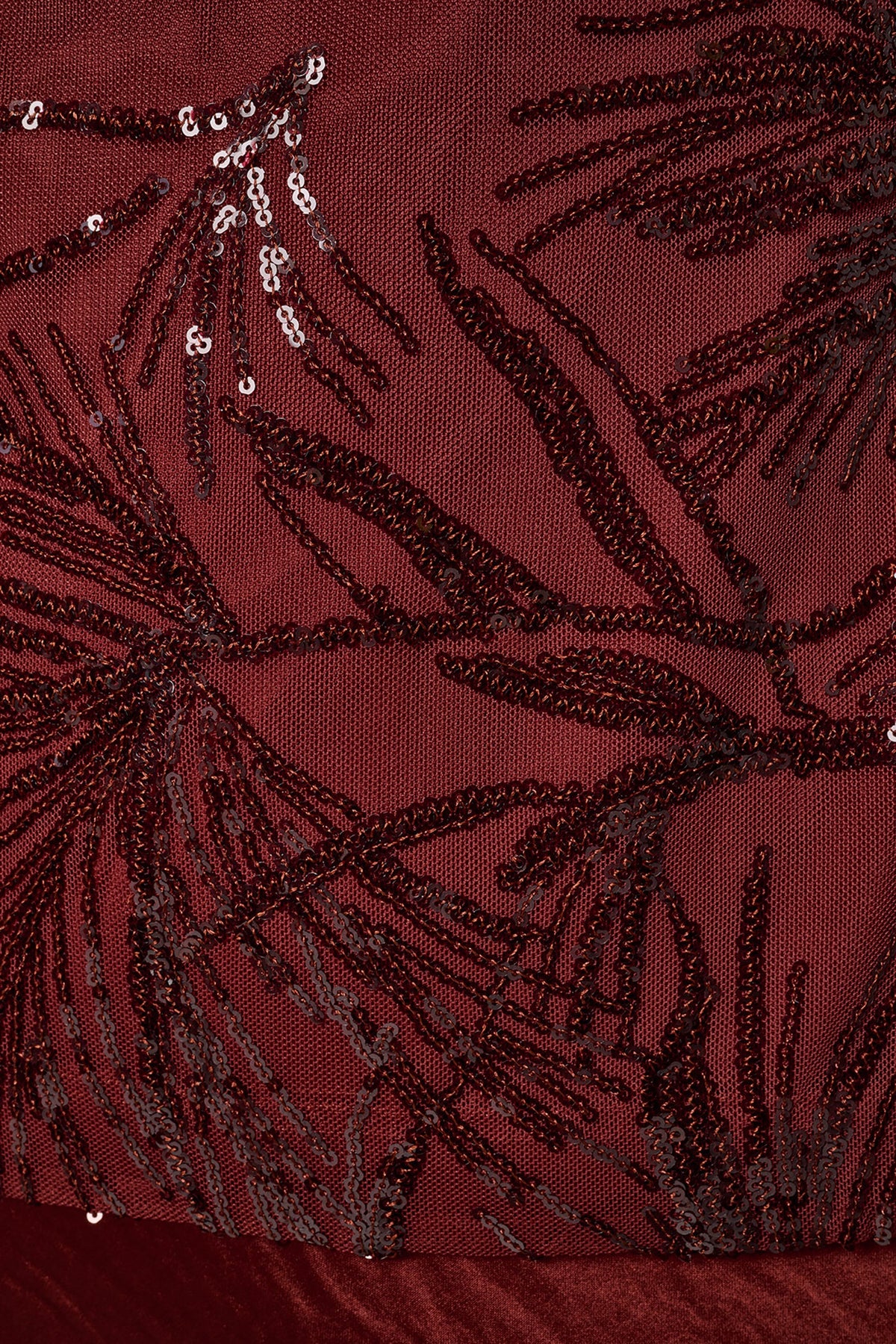 SLEEVELESS COWL NECK SEQUIN BLOUSE