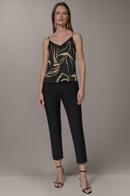 SLEEVELESS V-NECK PRINT CAMI