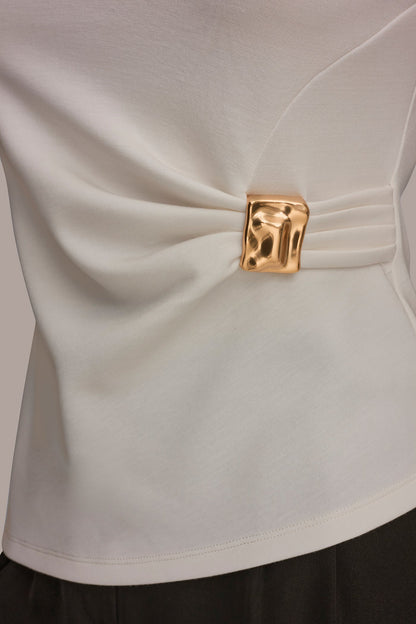 ASYMMETRIC HEM BLOUSE
