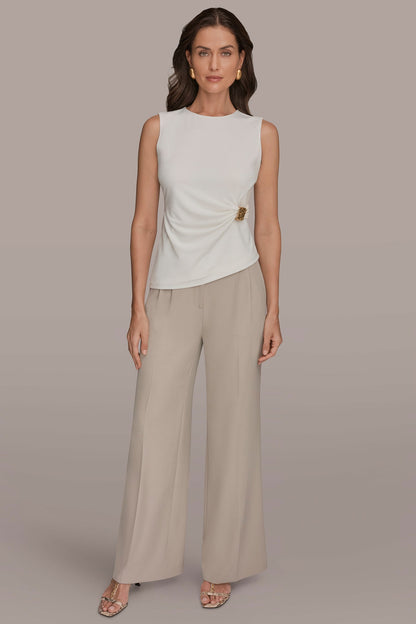 ASYMMETRIC RUCHED TOP