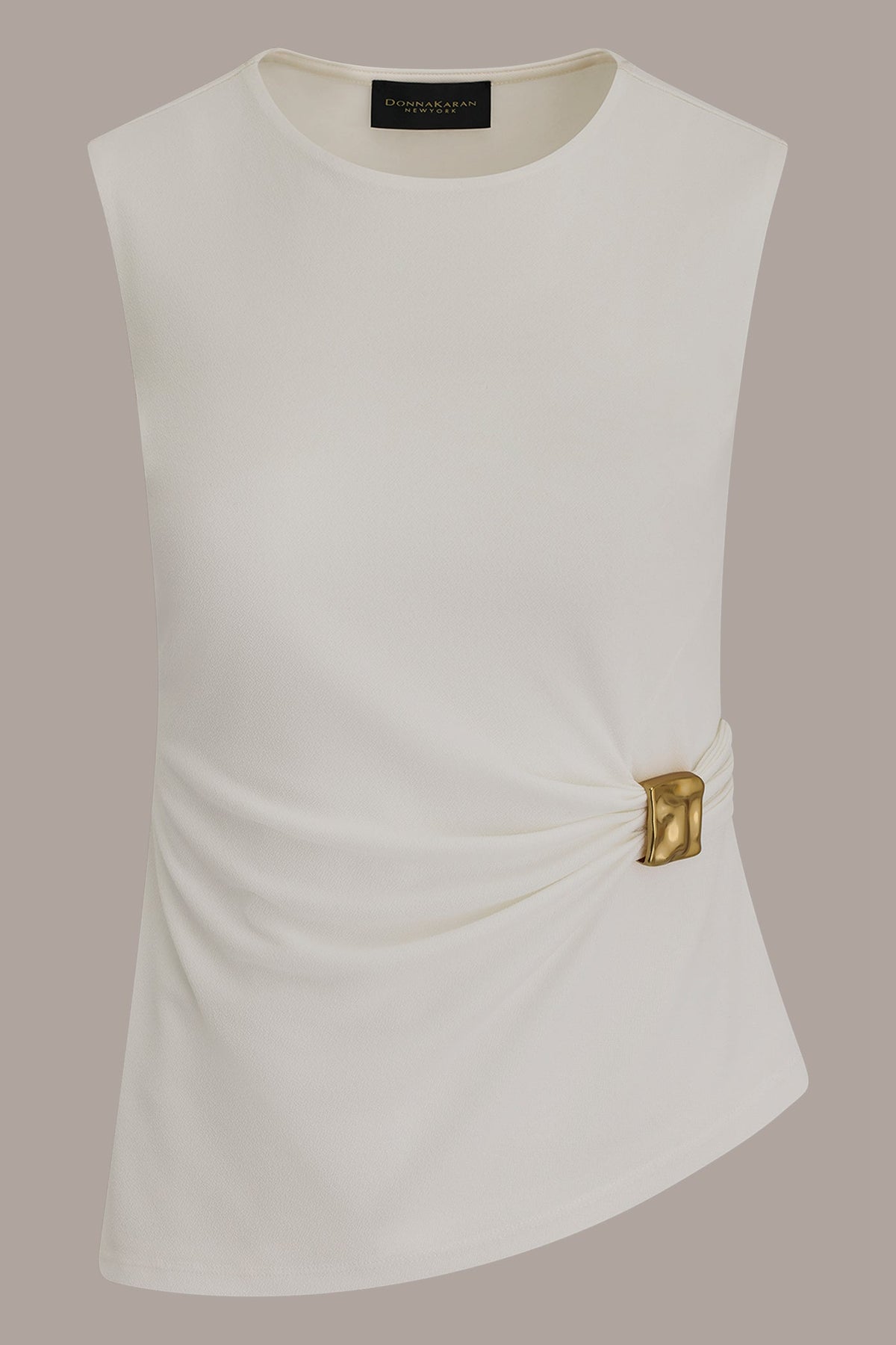 ASYMMETRIC RUCHED TOP
