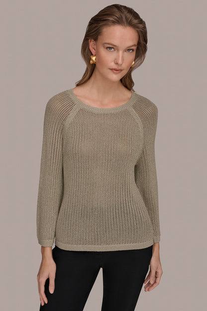 BOAT NECK DOLMAN SWEATER