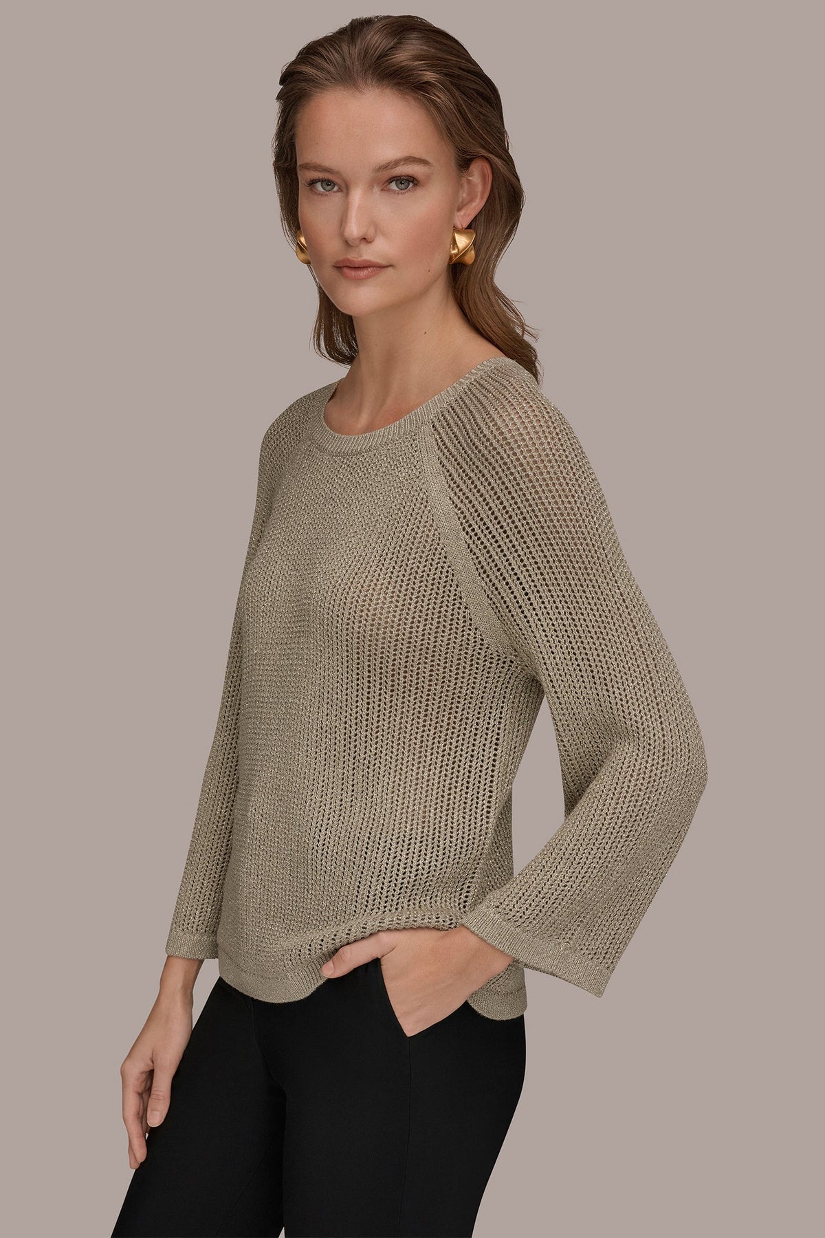BOAT NECK DOLMAN SWEATER
