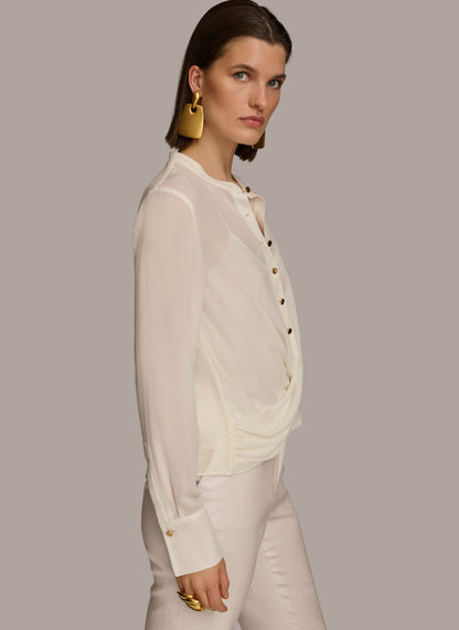 FAUX WRAP TOP
