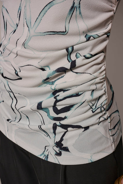 BUTTON SHOULDER BLOUSE