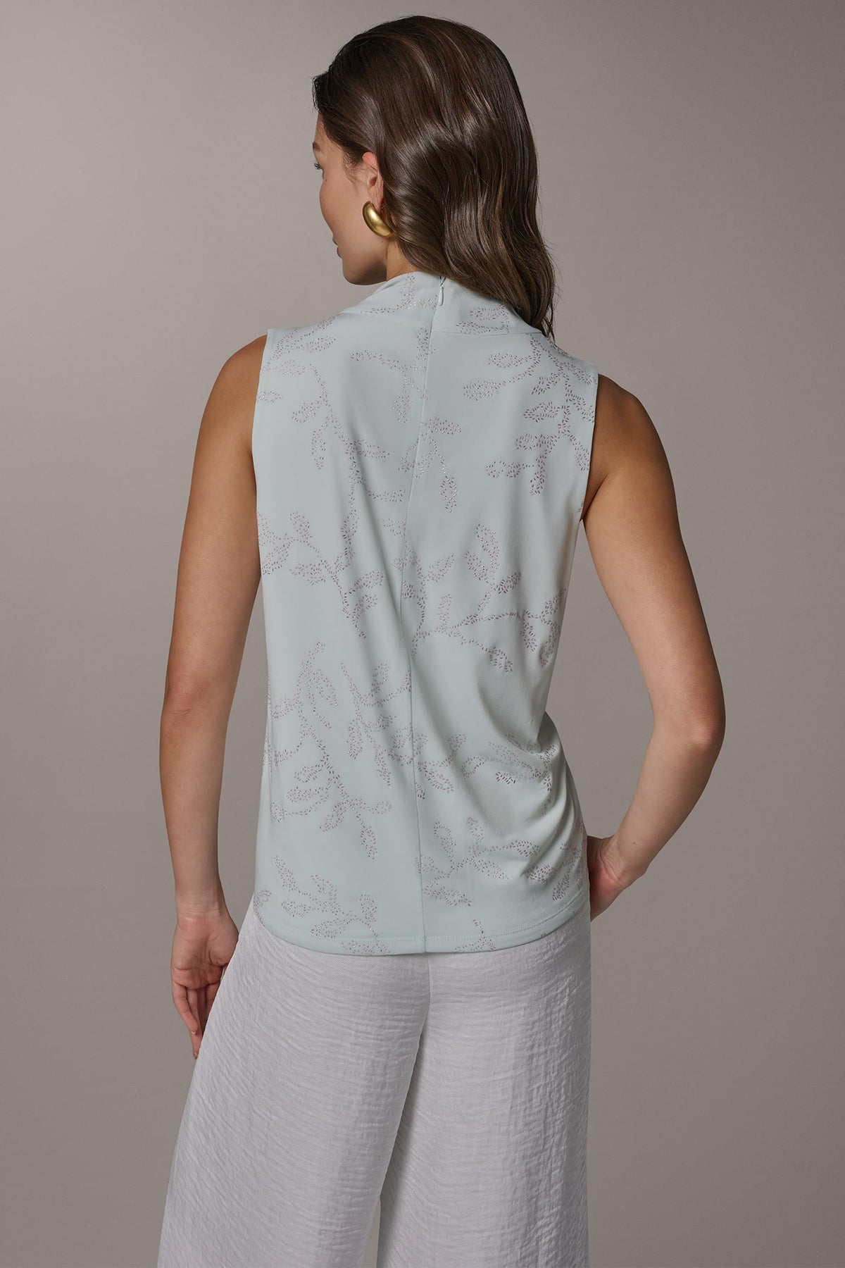 DRAPE TWIST SHOULDER BLOUSE