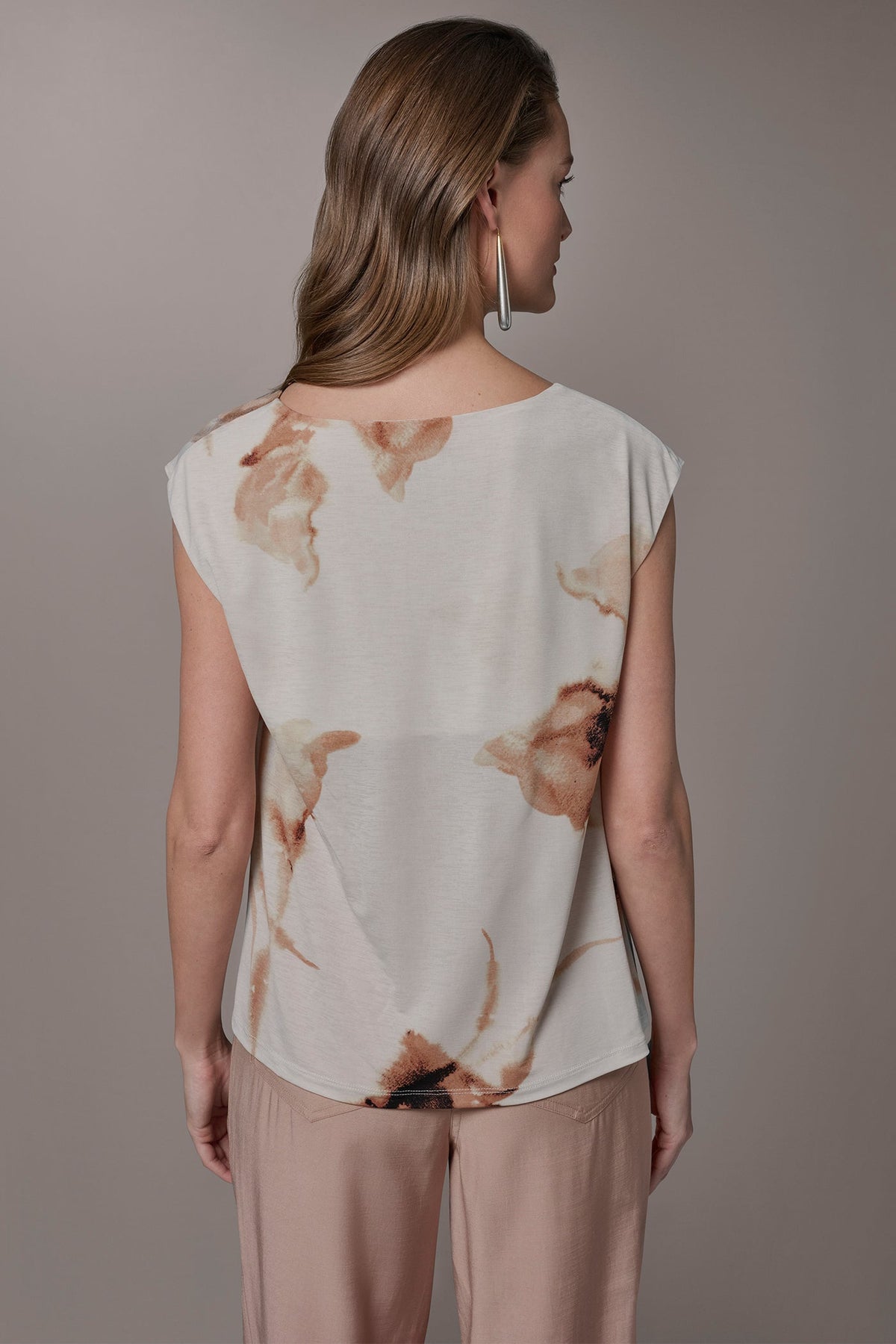 FLORAL ASYMMETRIC BLOUSE
