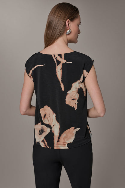 FLORAL ASYMMETRIC BLOUSE