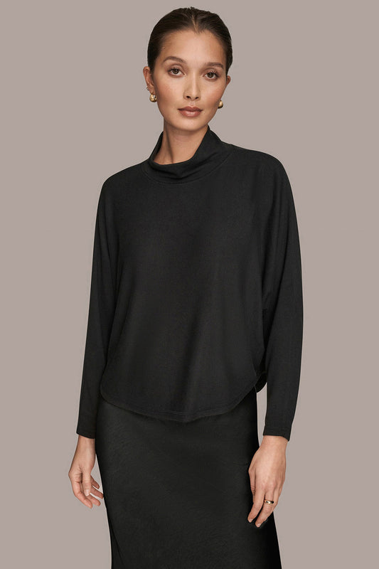 MOCK-NECK TOP