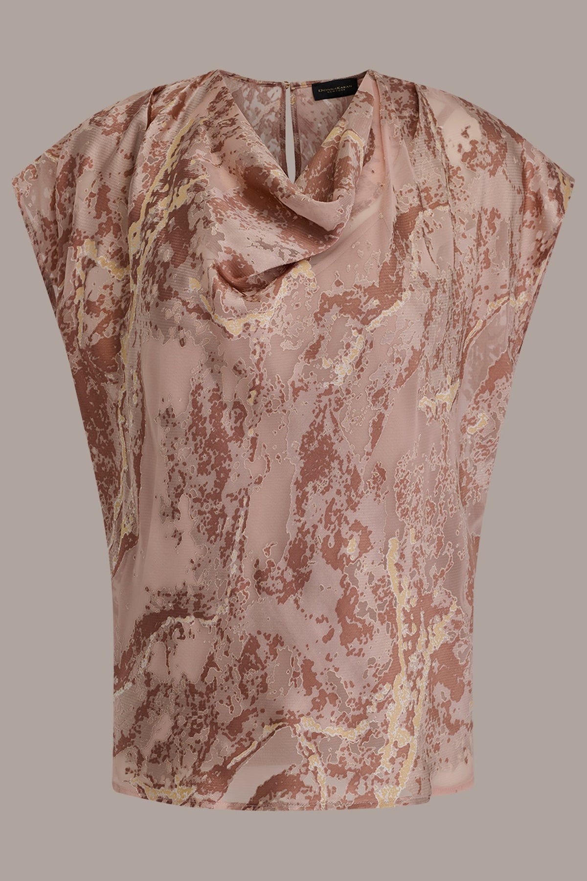 METALLIC BURNOUT BLOUSE
