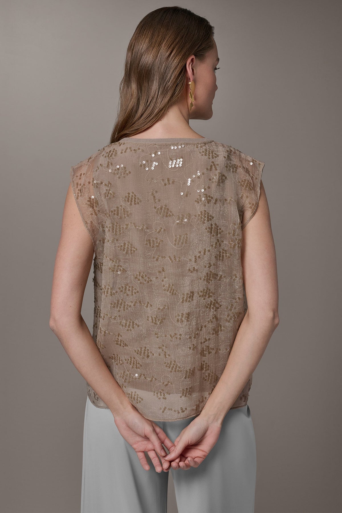 LAYERED SEQUIN SWEATER