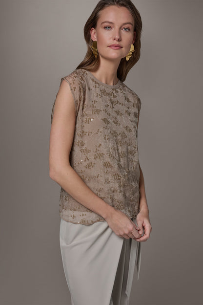 LAYERED SEQUIN SWEATER