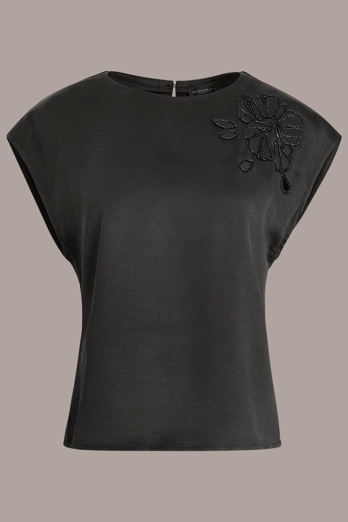 FLORAL-EMBROIDERED BLOUSE