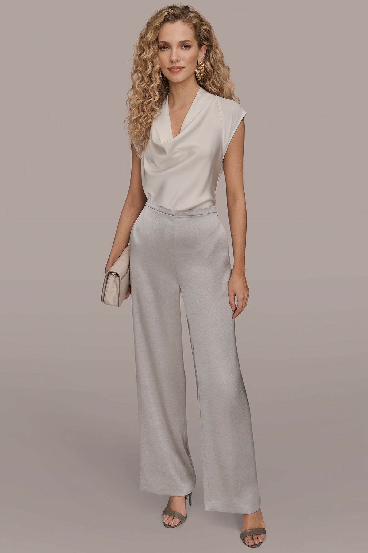 EXTRA HIGH-RISE SATIN PULL-ON PANT