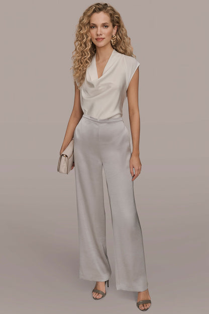 EXTRA HIGH-RISE SATIN PULL-ON PANT